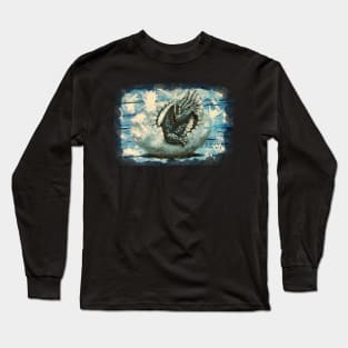 Blue Dragon - hatching baby dragon, fantasy Long Sleeve T-Shirt